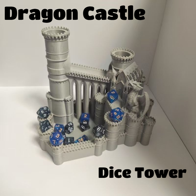 Board Game Design - Large Size Dragon Castle Dice Tower