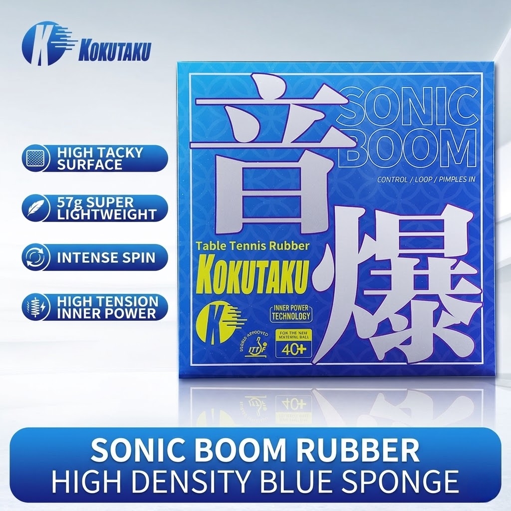 Board Game Table - Kokutaku Table Tennis Racket Rubber Sound