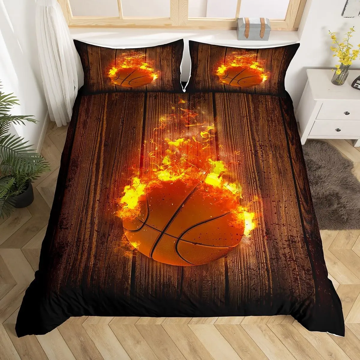 Board Game Queen - Basketball Duvet Cover Twin Queen for