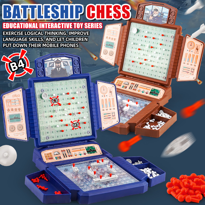 Strategy Board Game - Puzzle Children'S Naval Battle Battleship Chess