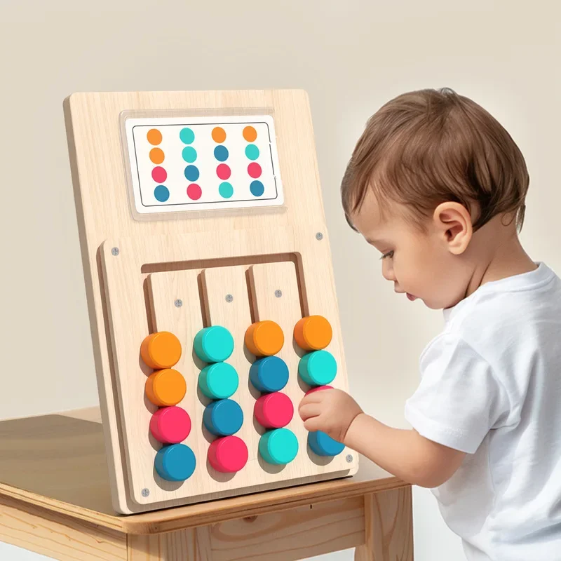 Montessori Wooden Color Shape  - Board Game Design บทวิจารณ์และราคา