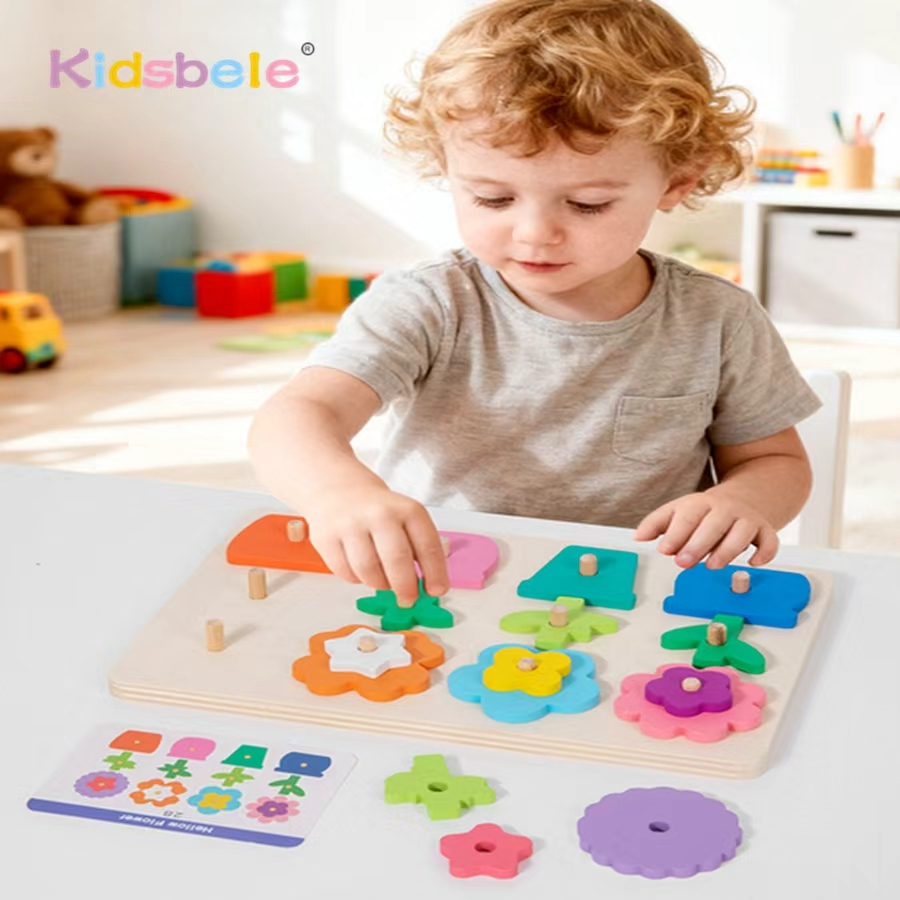Montessori DIY Wooden Flower P - Board Game Design บทวิจารณ์และราคา