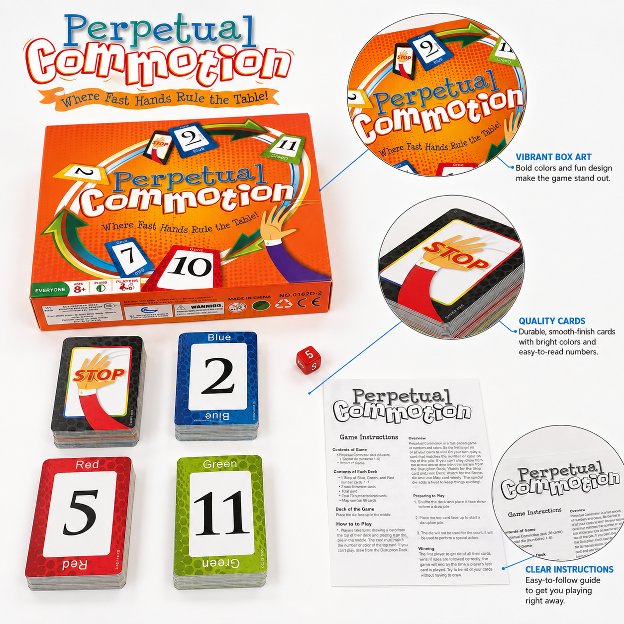 Perpetual Commotion Fast Hands - Strategy Board Game บทวิจารณ์และราคา