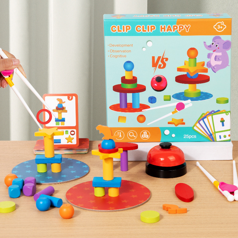 Wooden Stacking Blocks Shape S - Board Game Design บทวิจารณ์และราคา