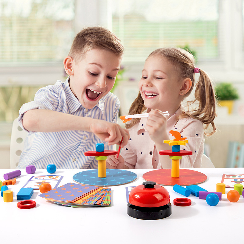Wooden Stacking Blocks Shape S - Board Game Design บทวิจารณ์และราคา
