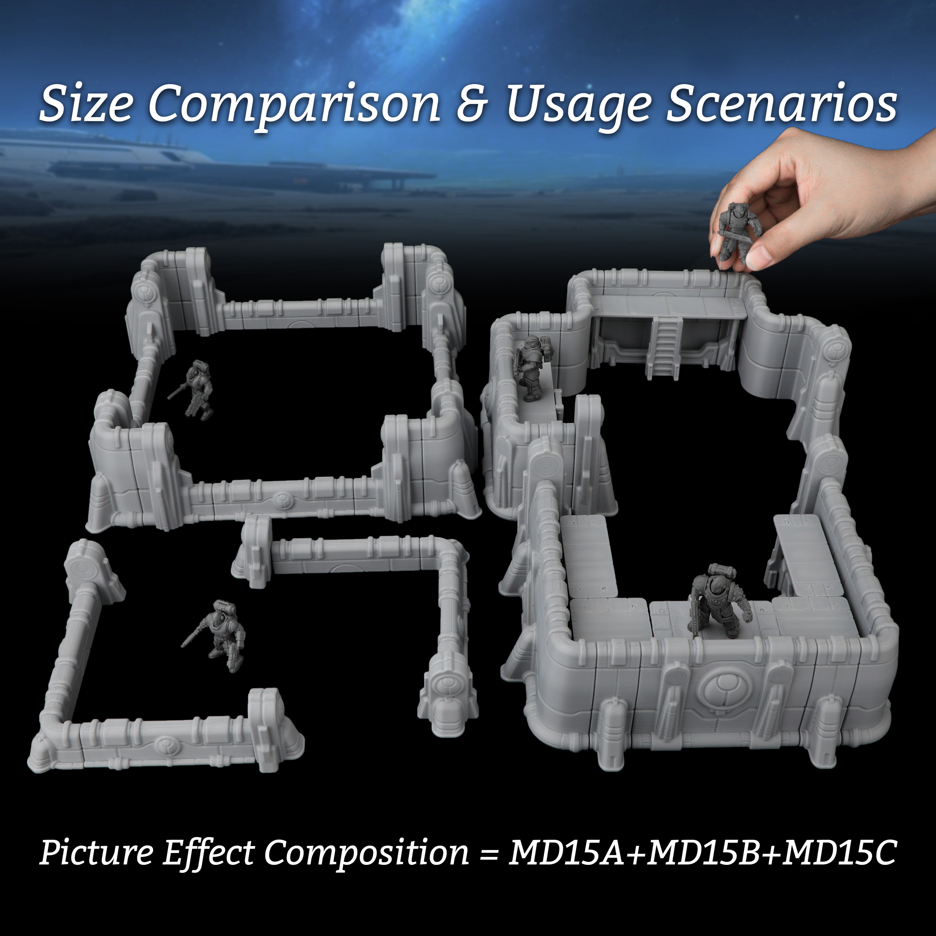 Sci-Fi Modular Fortress Defens - Board Game Dune บทวิจารณ์และราคา