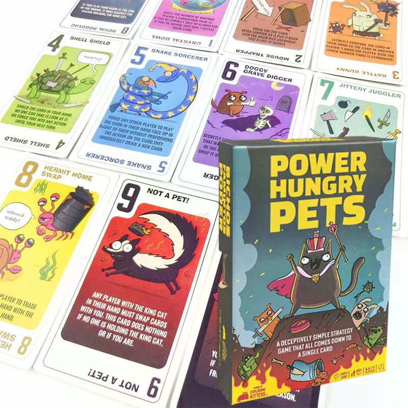 Power Hungry Pets Card Game Fa - Strategy Board Game บทวิจารณ์และราคา