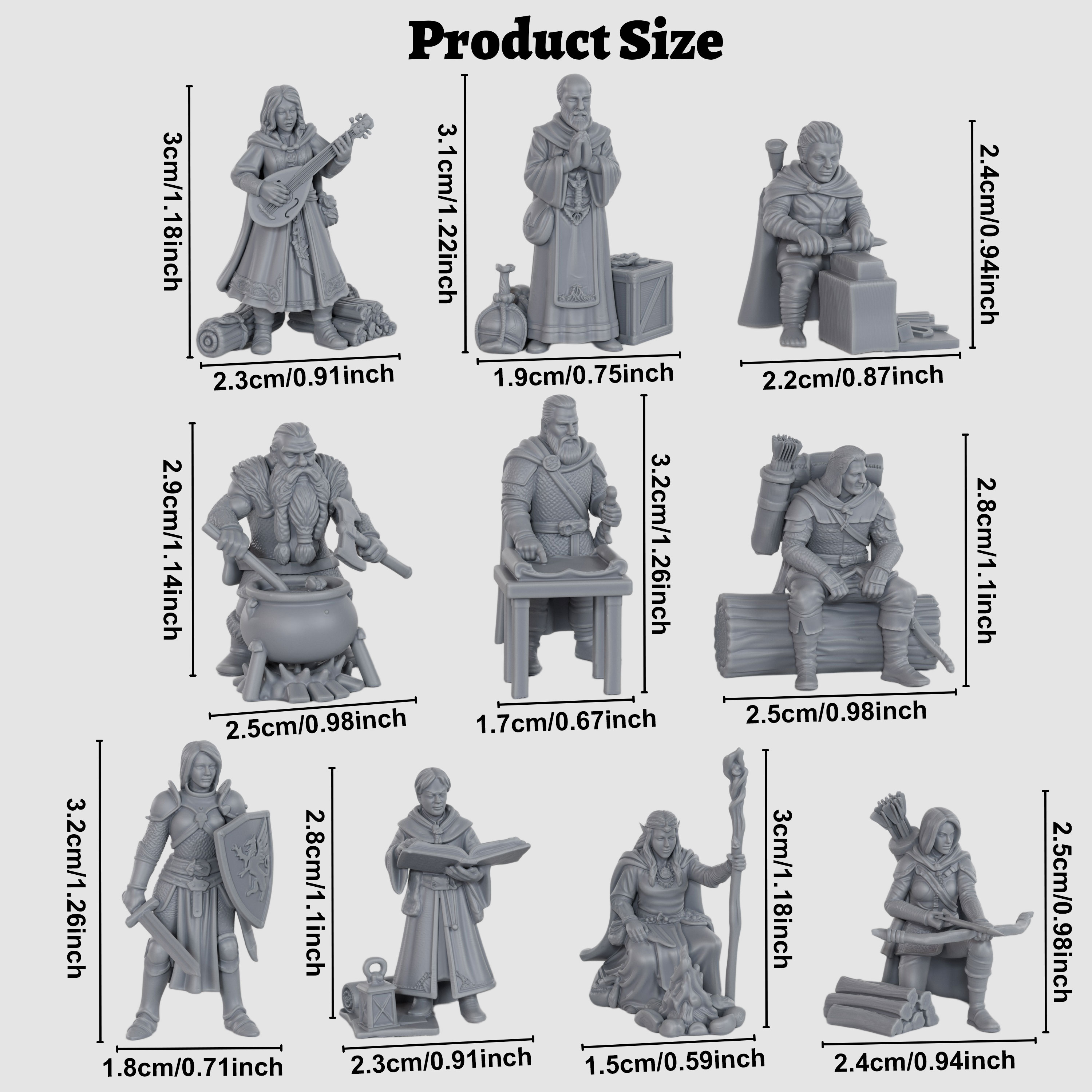 Fantasy Adventurer NPC Miniatu - Board Game Dune บทวิจารณ์และราคา