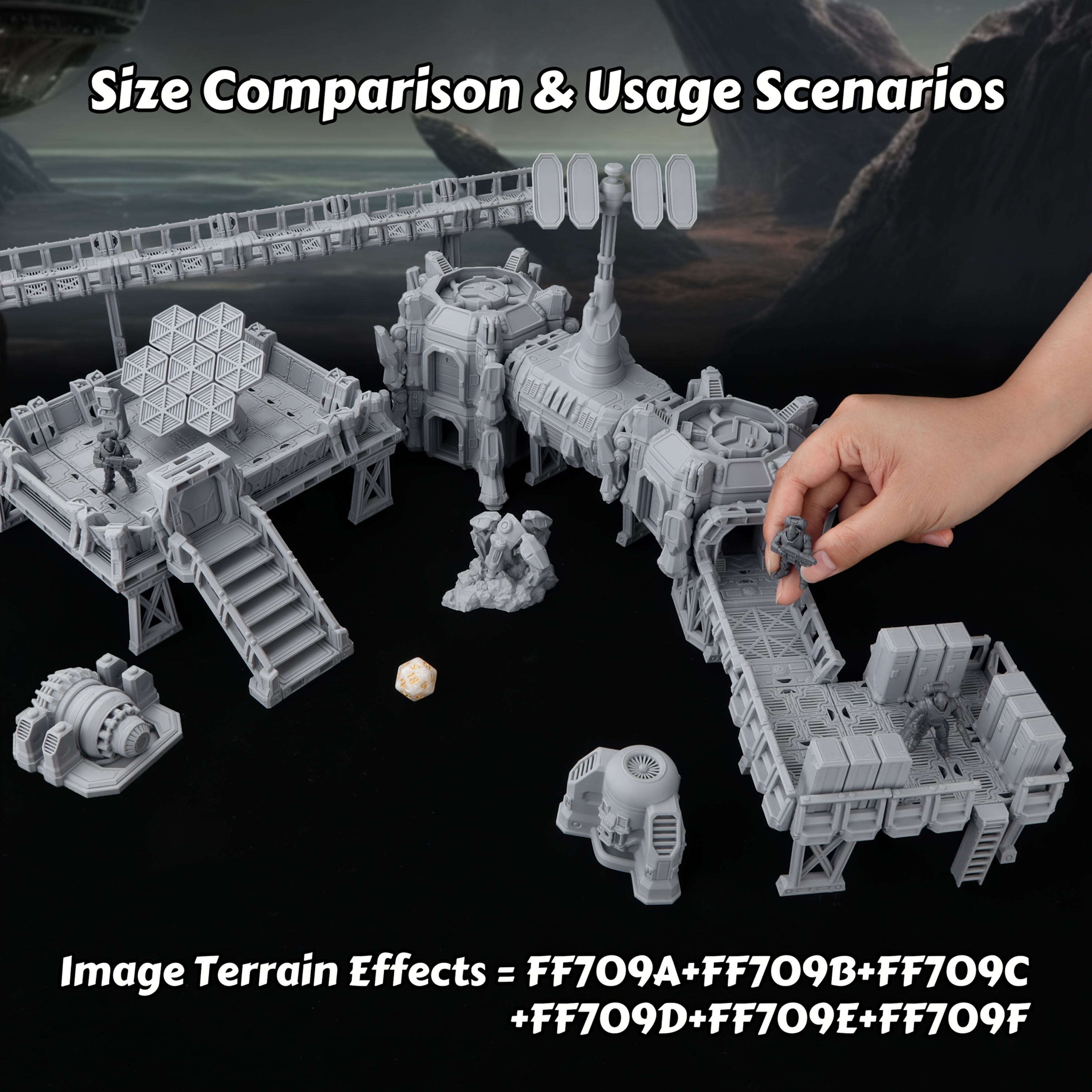 Epical Sci-Fi Terrain Set for  - Board Game Dune บทวิจารณ์และราคา
