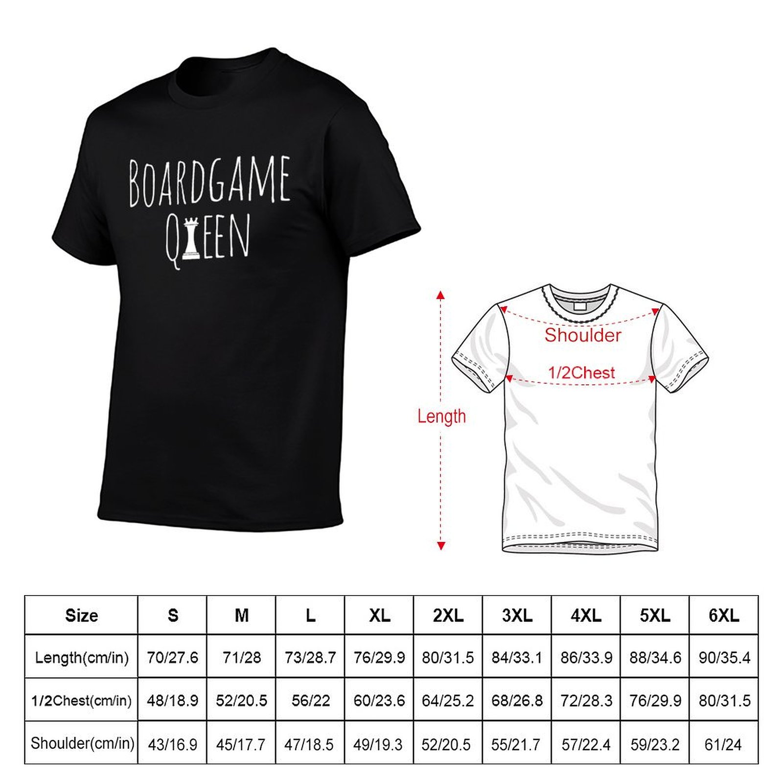 Boardgame Queen T-Shirt t shir - Board Game Queen บทวิจารณ์และราคา