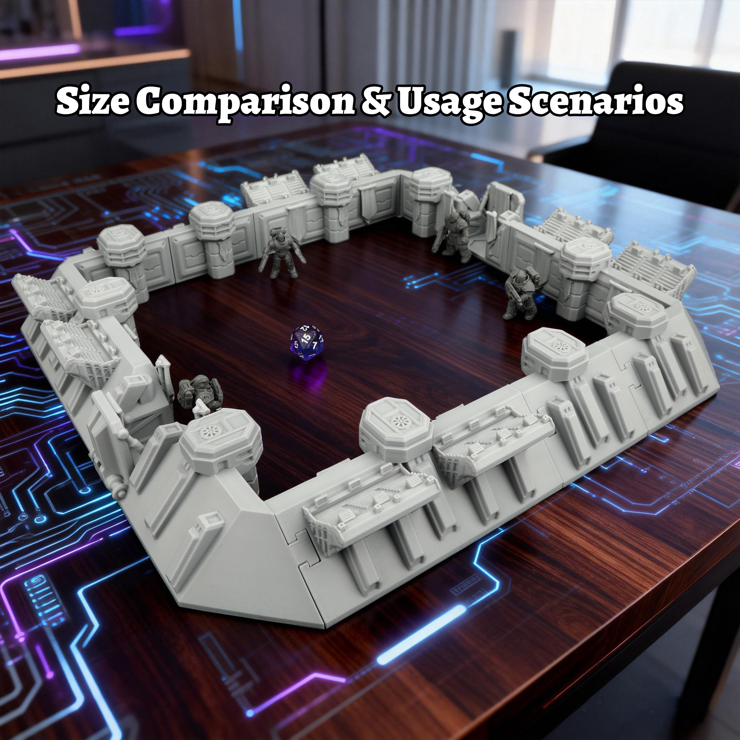 Sci-Fi Arena Terrain Set - Gre - Board Game Dune บทวิจารณ์และราคา