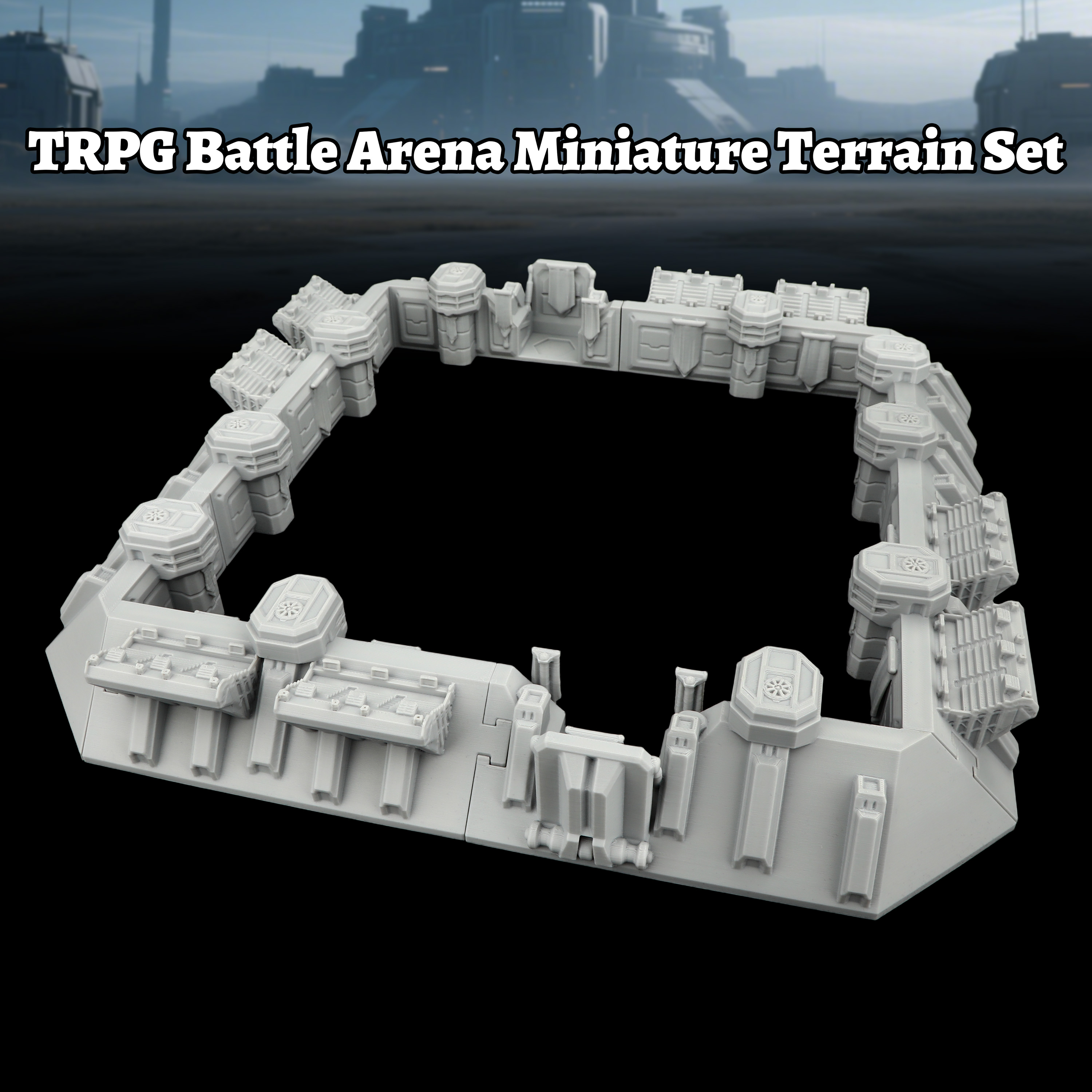 Sci-Fi Arena Terrain Set - Gre - Board Game Dune บทวิจารณ์และราคา