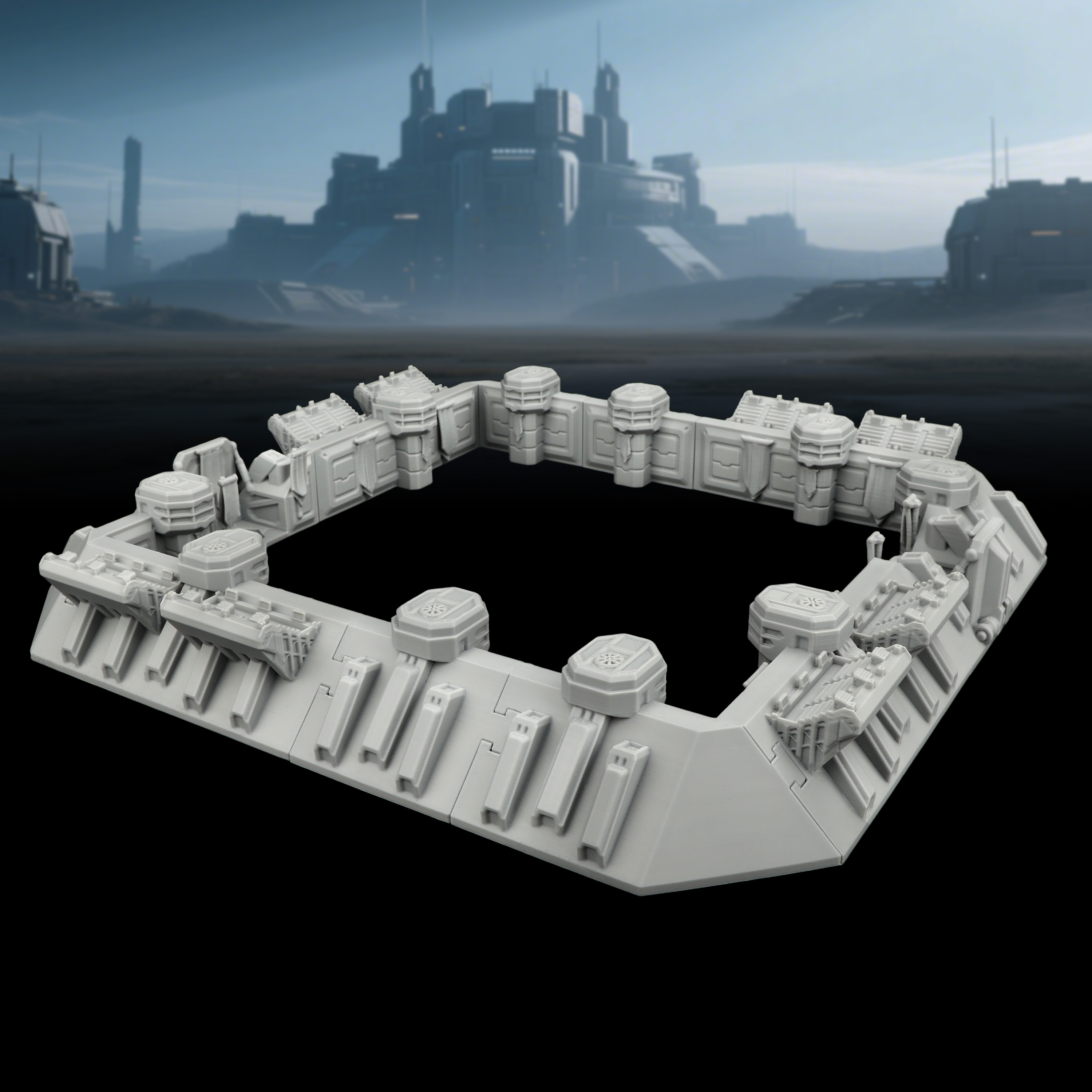 Sci-Fi Arena Terrain Set - Gre - Board Game Dune บทวิจารณ์และราคา