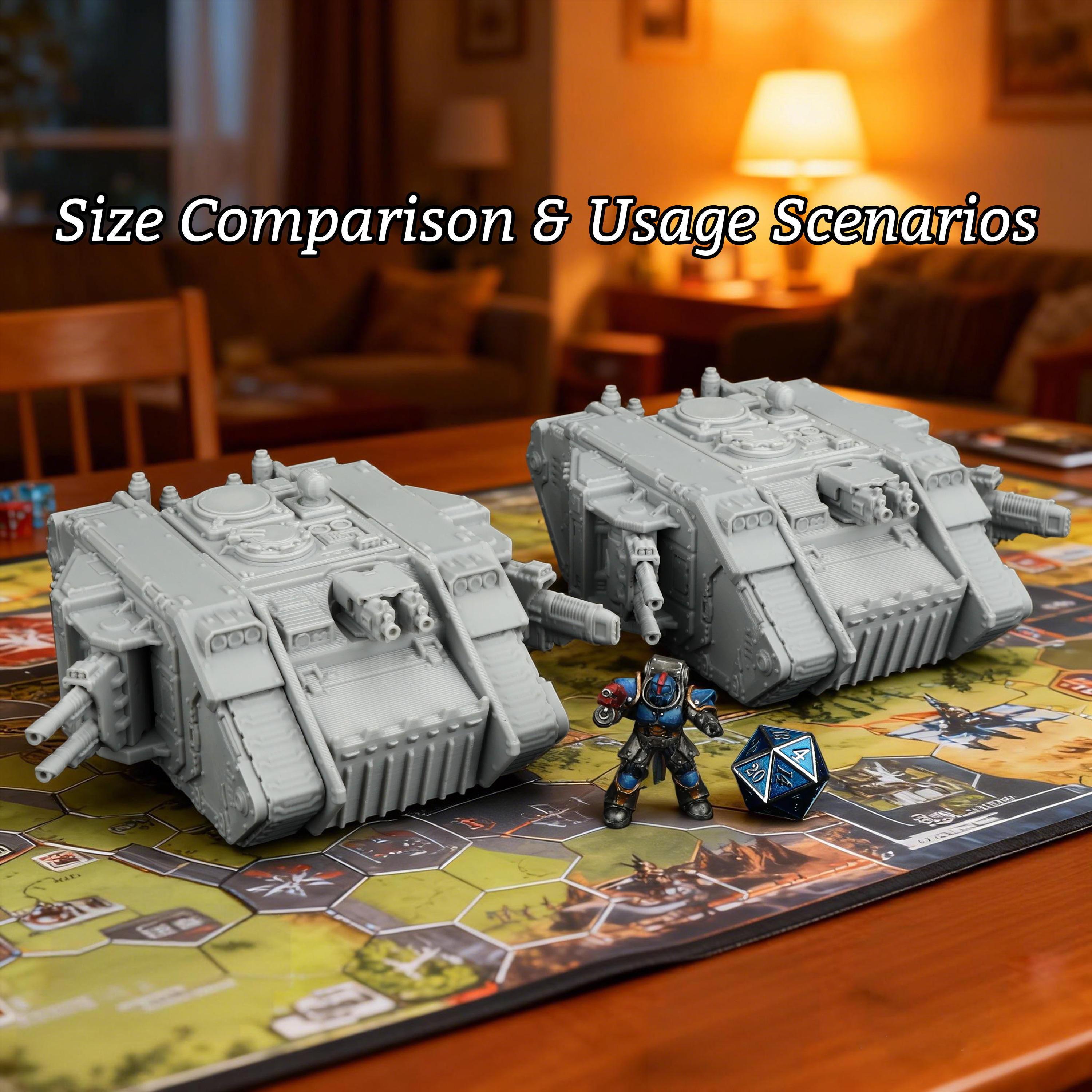 2Pcs Sci-Fi Tank Miniature Set - Board Game Dune บทวิจารณ์และราคา