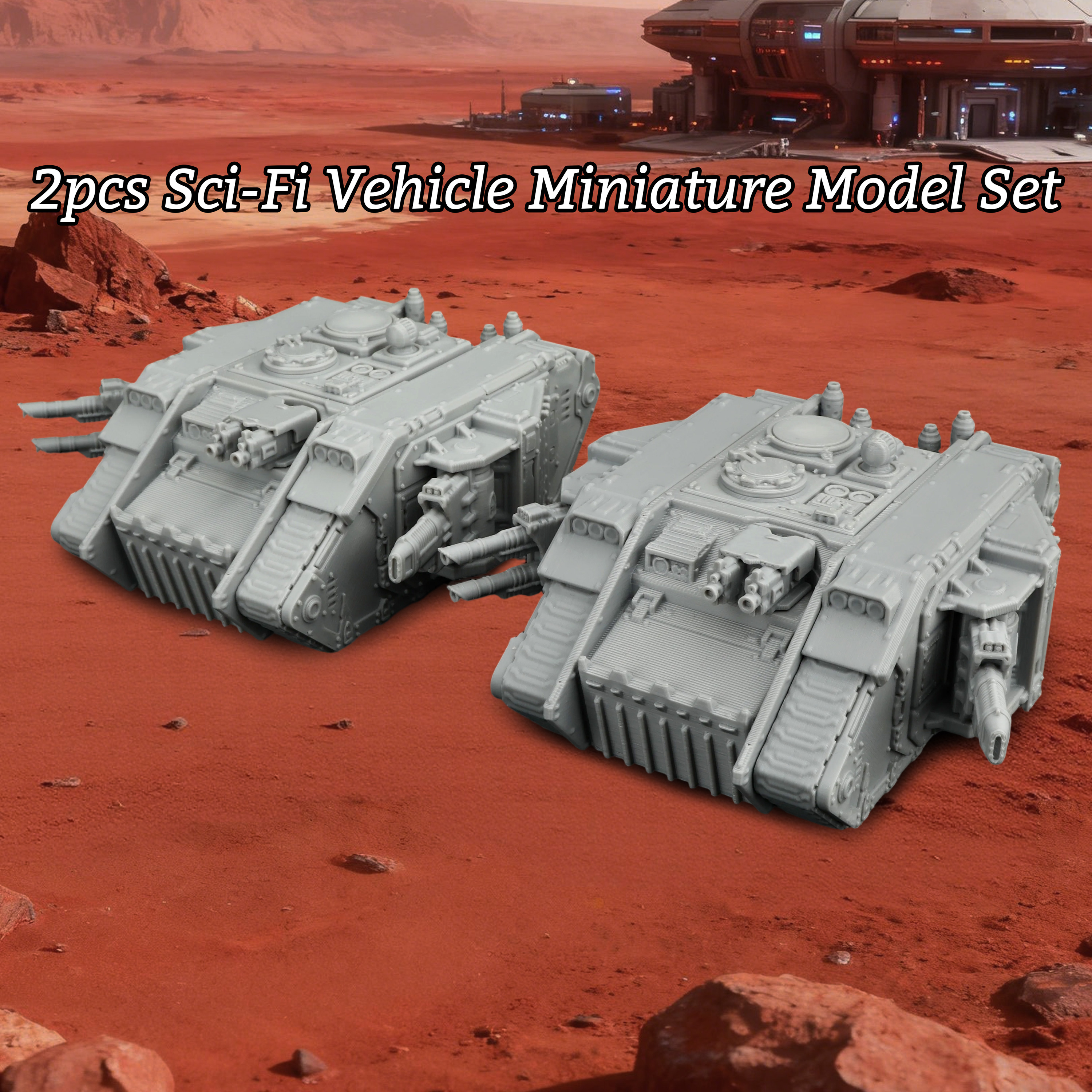 2Pcs Sci-Fi Tank Miniature Set - Board Game Dune บทวิจารณ์และราคา
