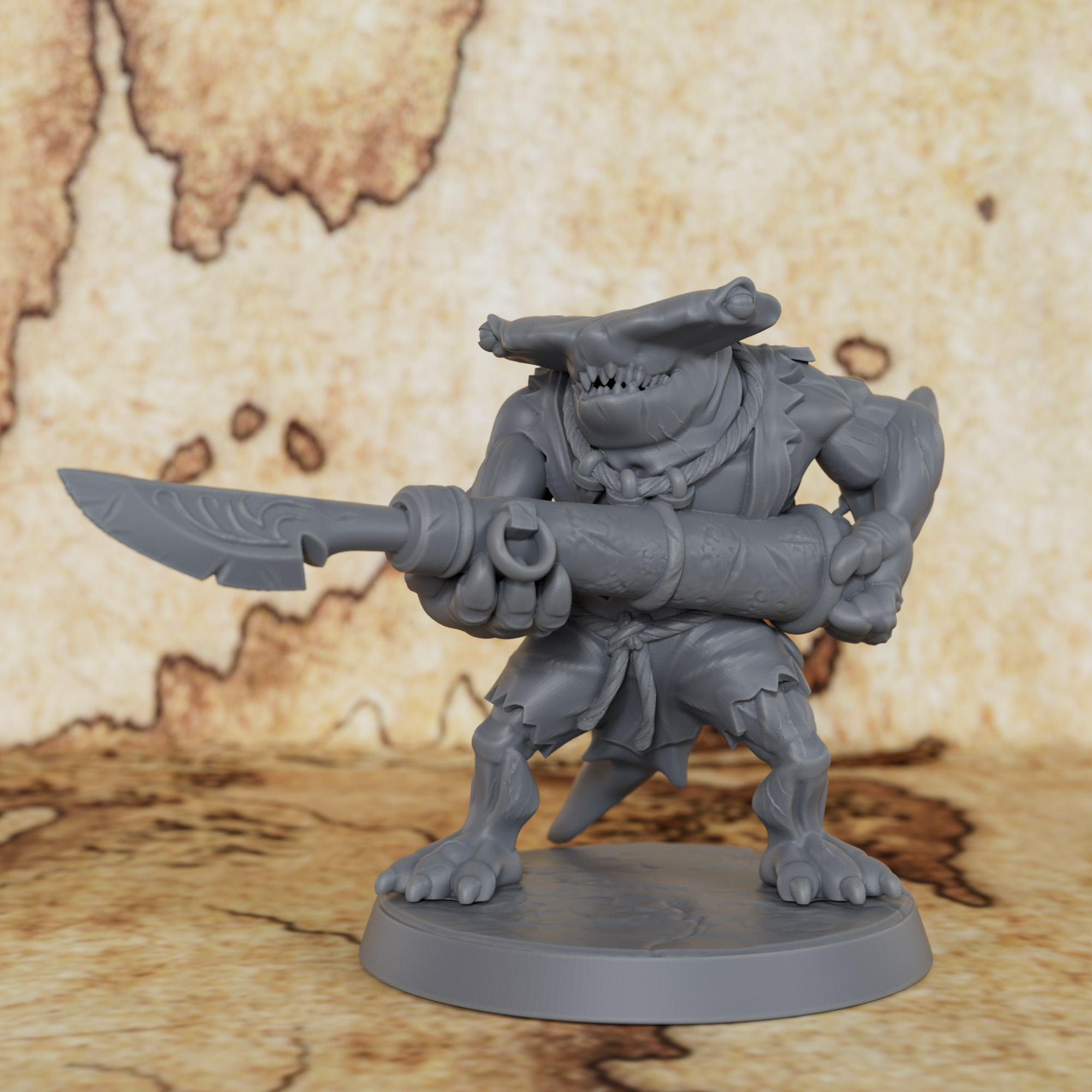 TTRPG Shark with Harpoon Minia - Board Game Design บทวิจารณ์และราคา