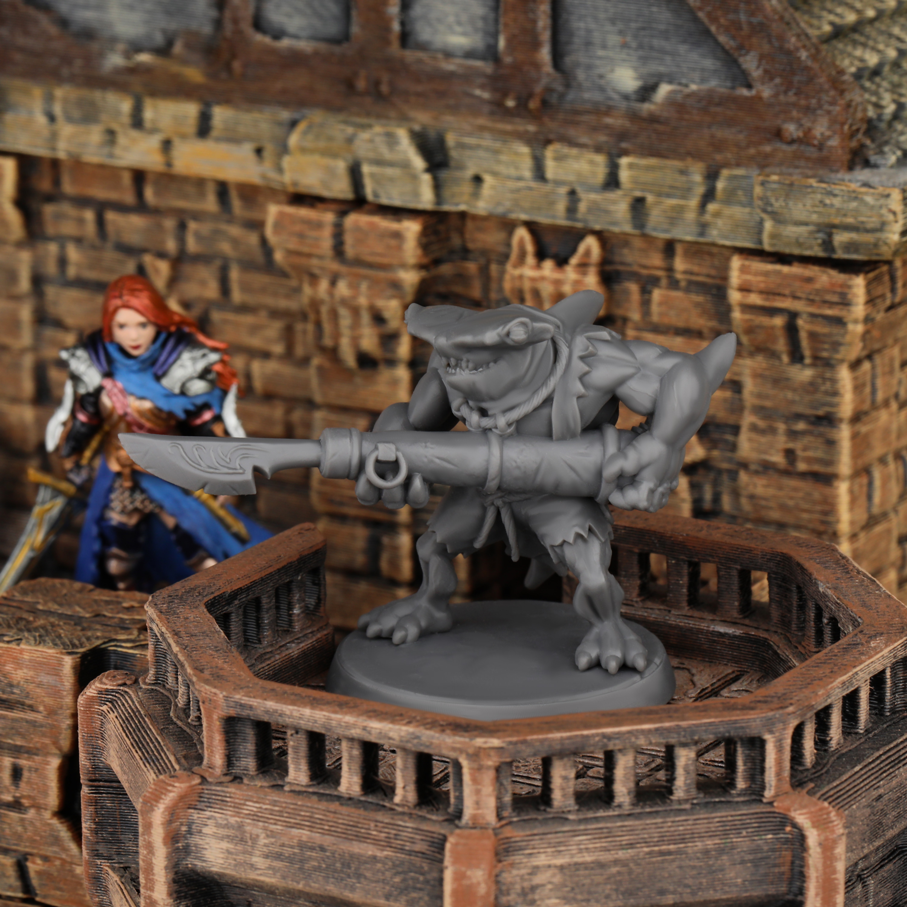 TTRPG Shark with Harpoon Minia - Board Game Design บทวิจารณ์และราคา