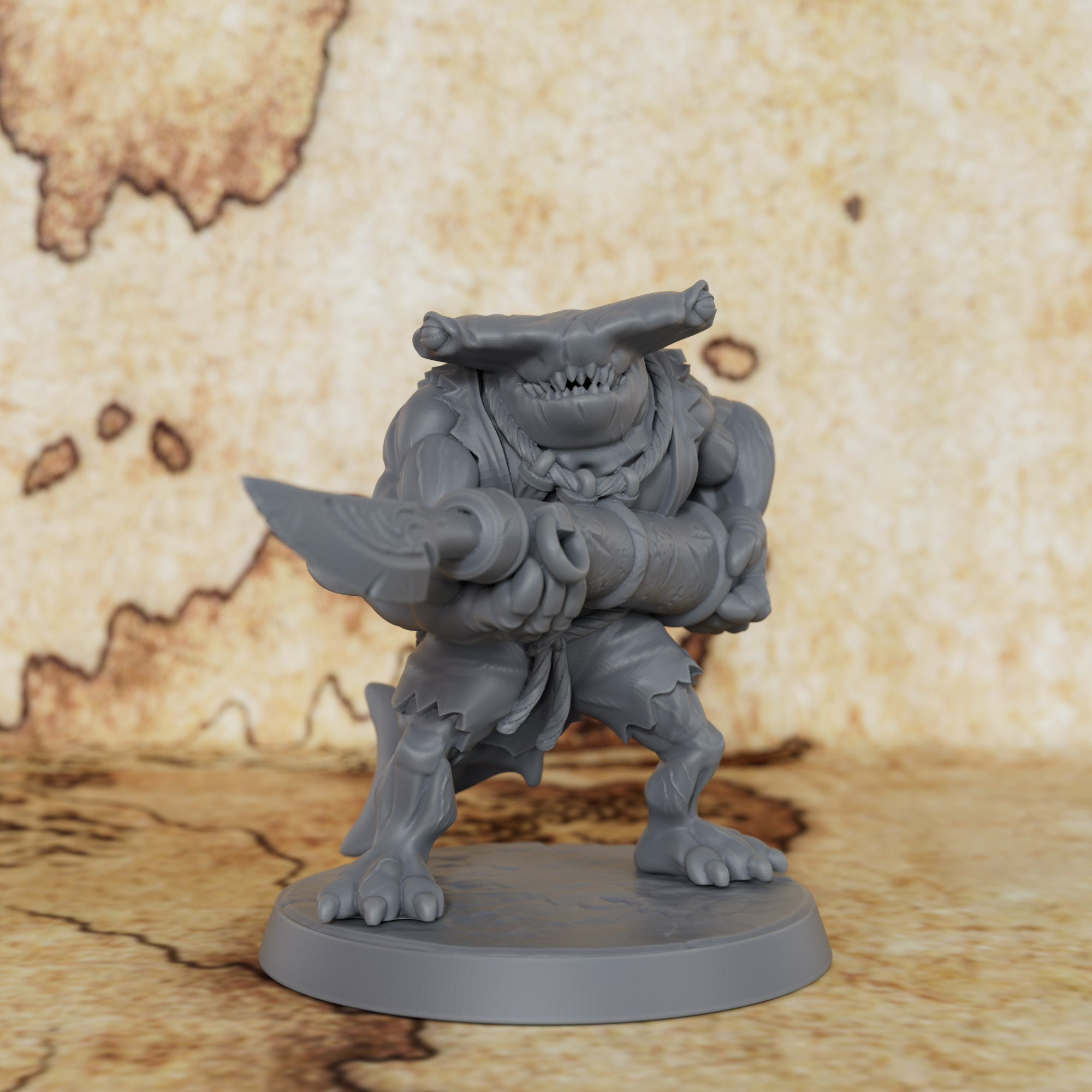 TTRPG Shark with Harpoon Minia - Board Game Design บทวิจารณ์และราคา