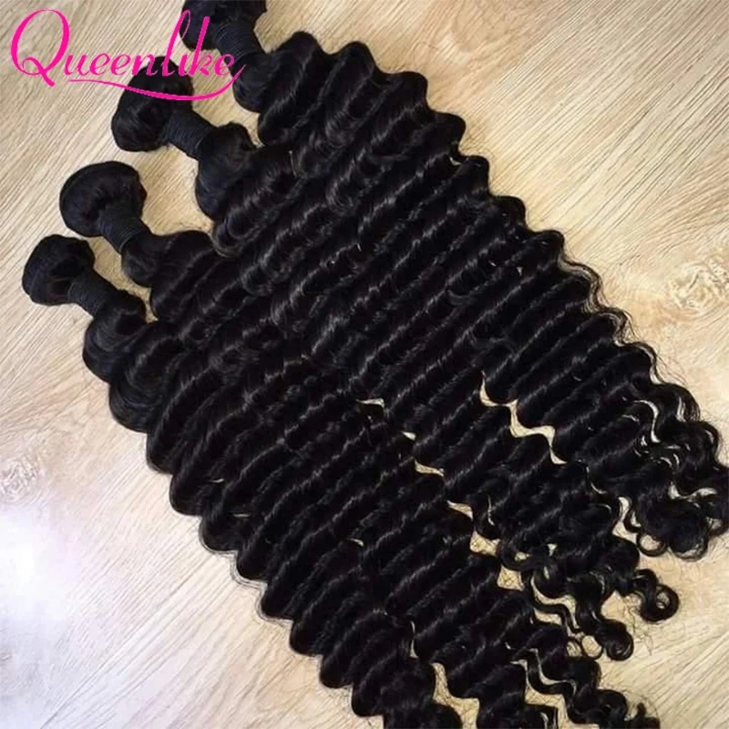 Queenlike Deep Wave Human Hair - Board Game Queen บทวิจารณ์และราคา
