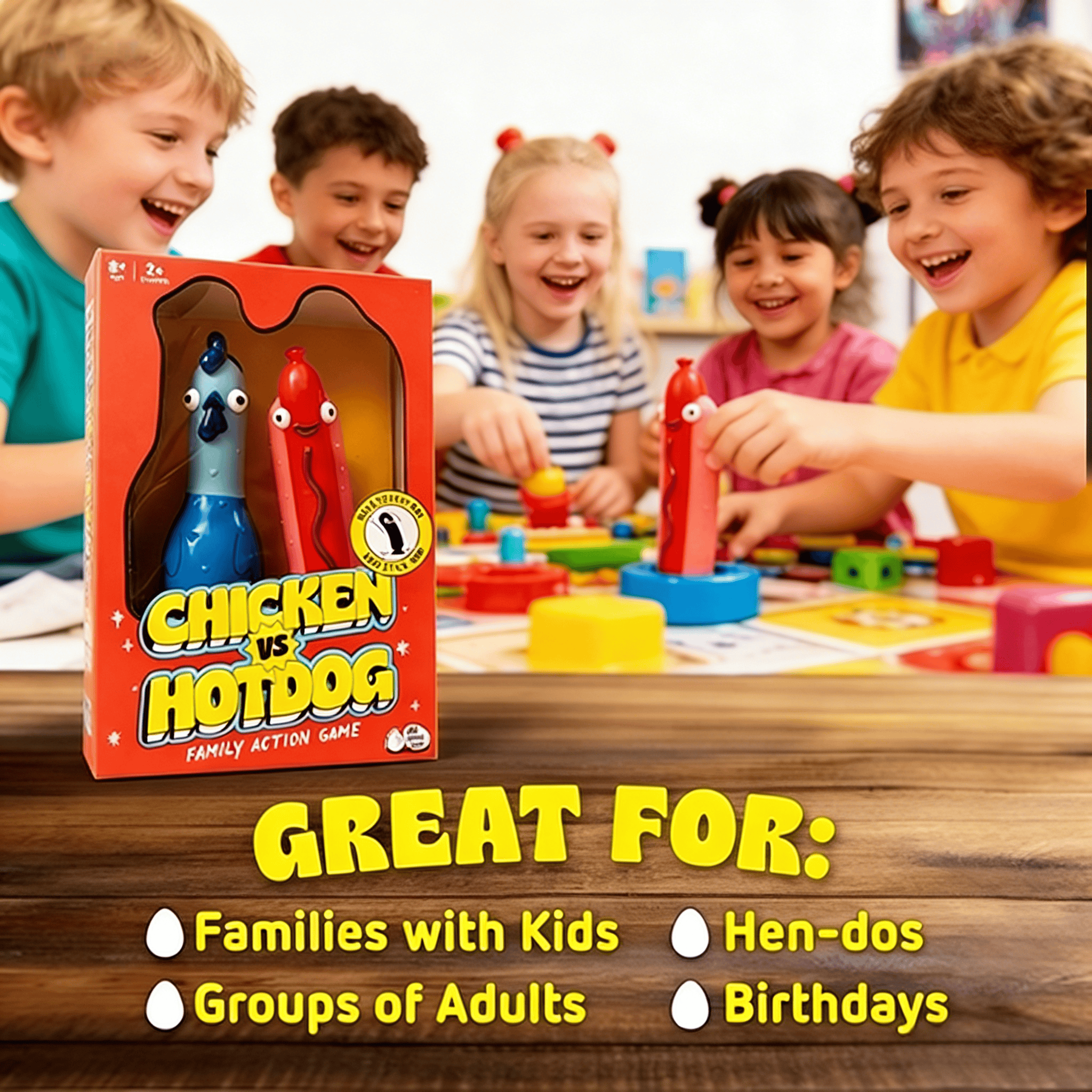 Fast Strategy Chicken vs Hotdo - Strategy Board Game บทวิจารณ์และราคา