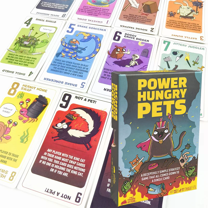 Power Hungry Pets Card Game Fa - Strategy Board Game บทวิจารณ์และราคา