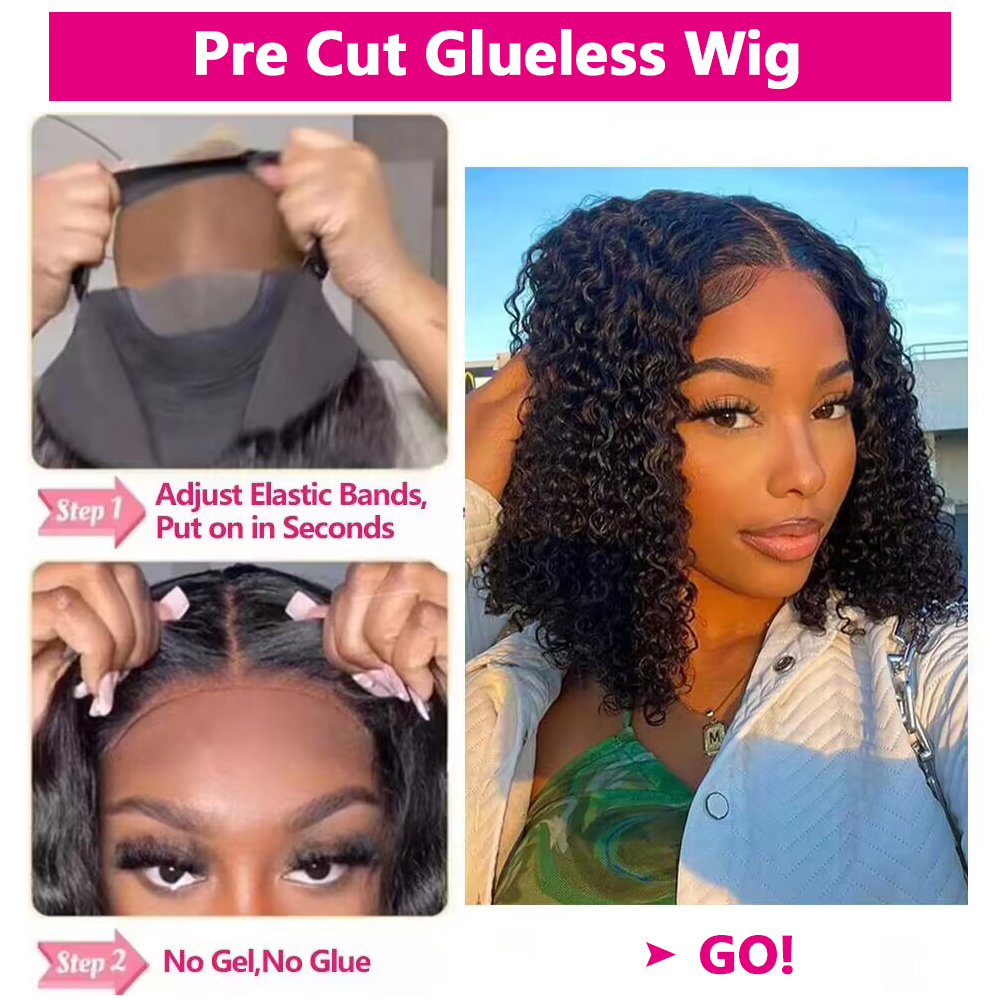 4x4 Glueless Wig BoB Human Hai - Board Game Queen บทวิจารณ์และราคา