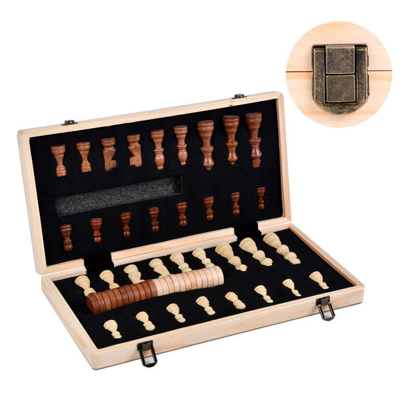 Wooden 2-in-1 Magnetic Chess S - Board Game Queen บทวิจารณ์และราคา