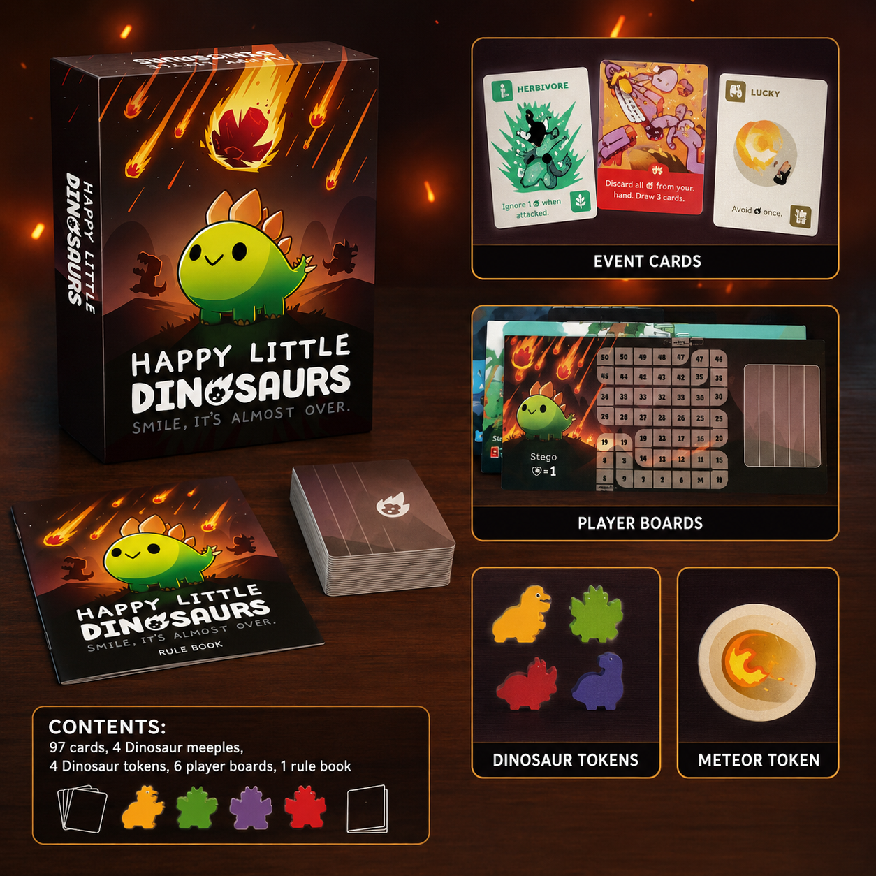 Happy Little Dinosaurs Cute Su - Strategy Board Game บทวิจารณ์และราคา