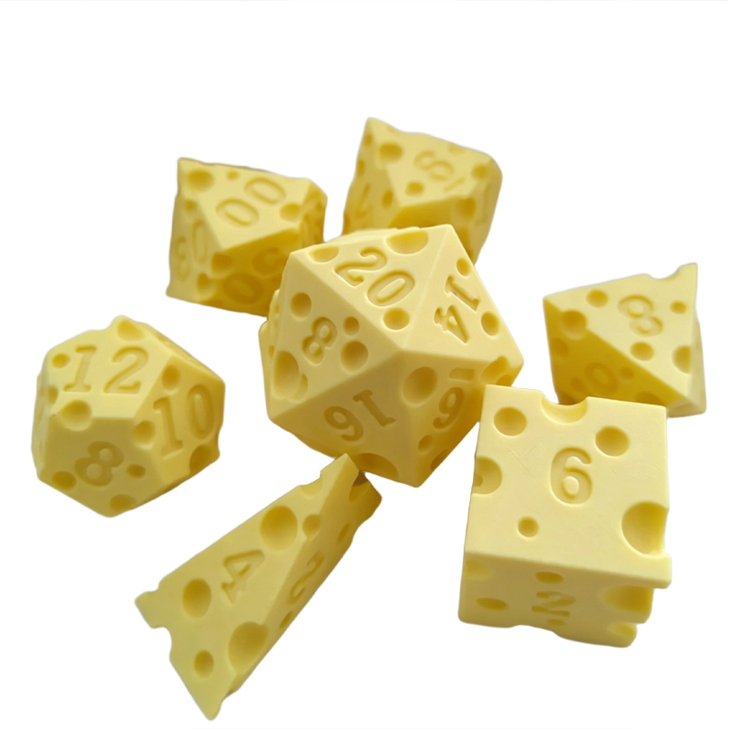Cheese Polyhedral Dice Set Lay - Board Game Design บทวิจารณ์และราคา