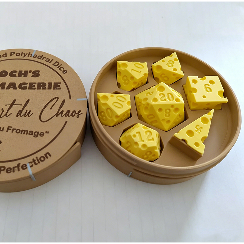 Cheese Polyhedral Dice Set Lay - Board Game Design บทวิจารณ์และราคา