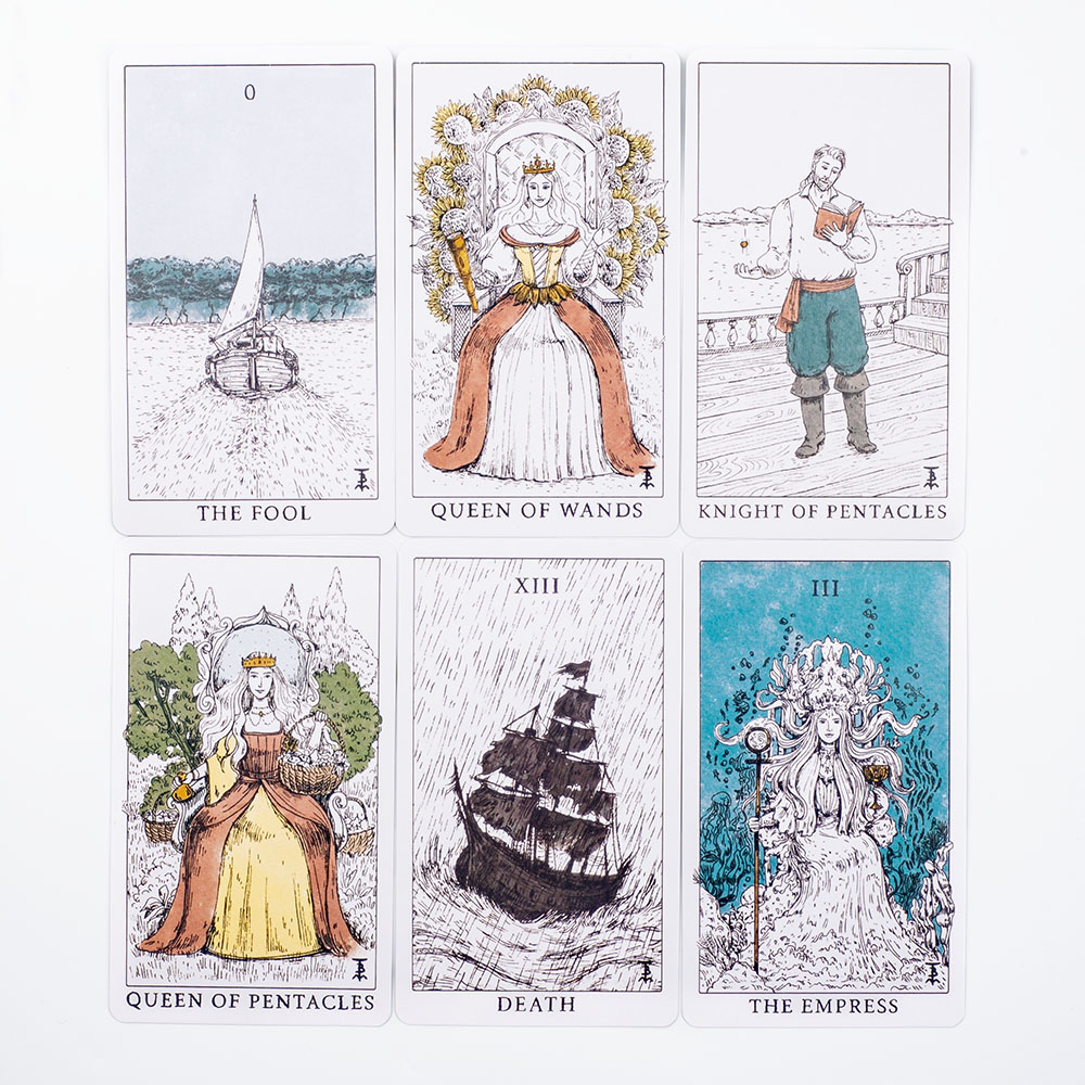 Ocean Themed Tempest Tarot  De - Board Game Design บทวิจารณ์และราคา